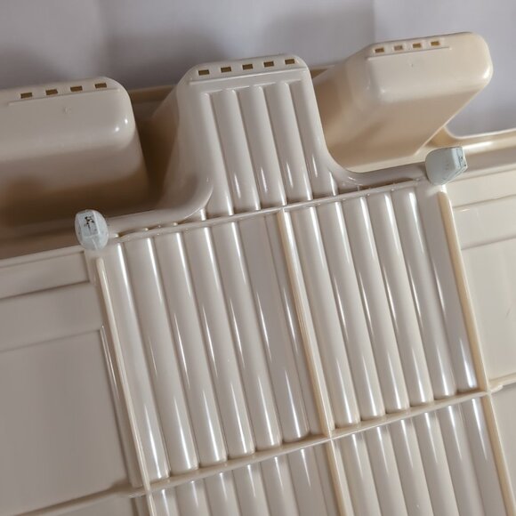 Rubbermaid Space-Saver Drainer 6054 Vintage 1988 Dish Drying Rack Almond Beige - Picture 12 of 14